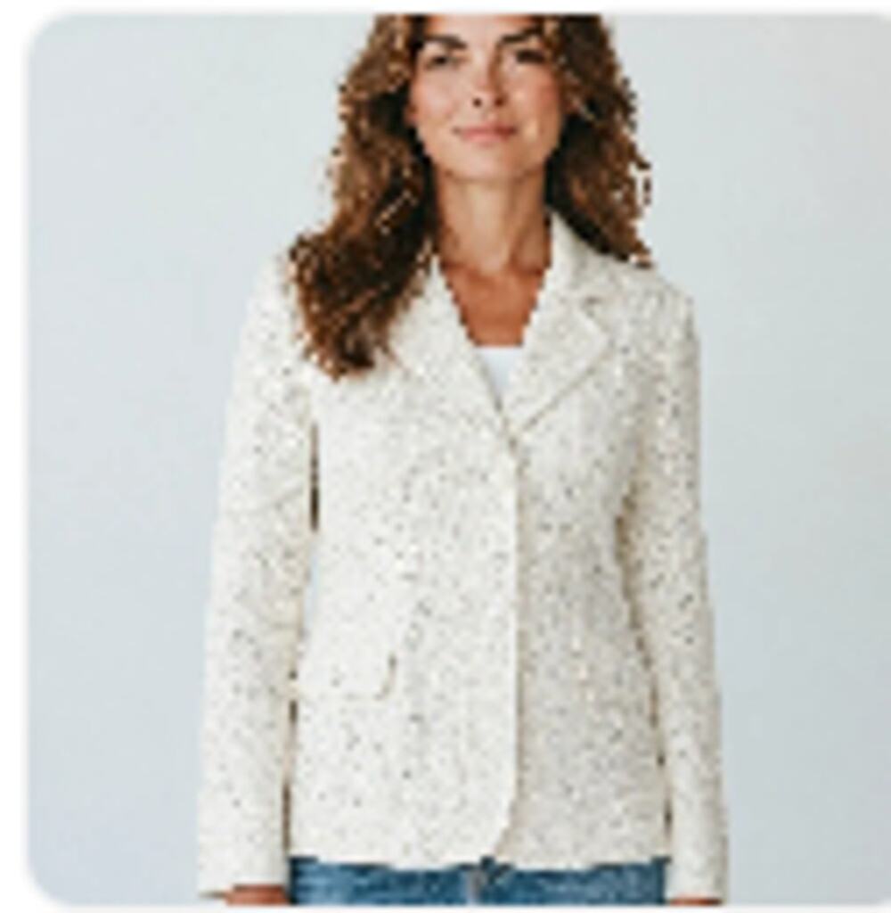 Dialogue Lace Off-White Blazer sz Large